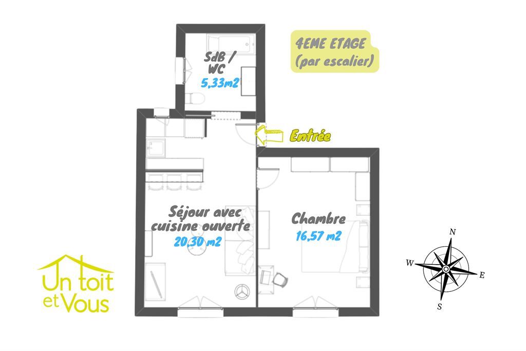 appartement 2 pièces en vente sur PARIS (75018)