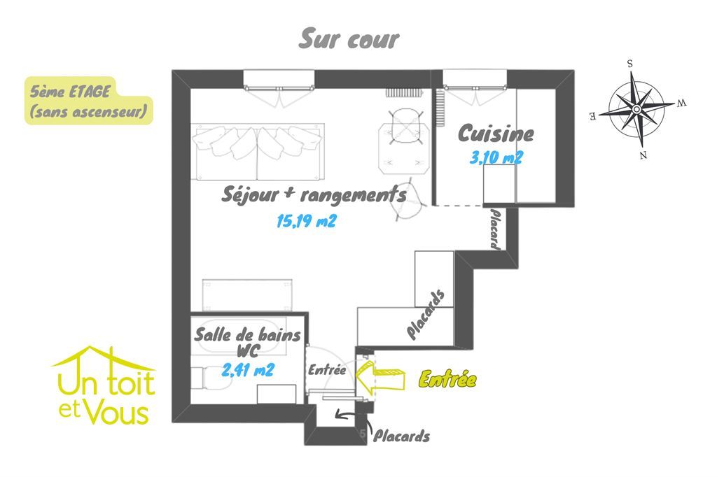 appartement 1 pièce en vente sur PARIS (75018)