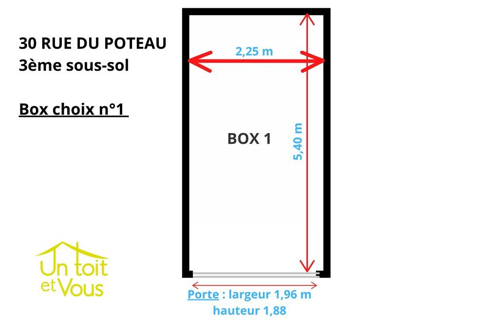 box en location sur PARIS (75018)