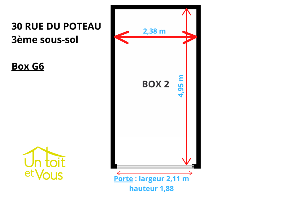 box en location sur PARIS (75018)