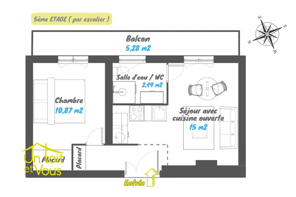 appartement 2 pièces en vente sur PARIS (75018)