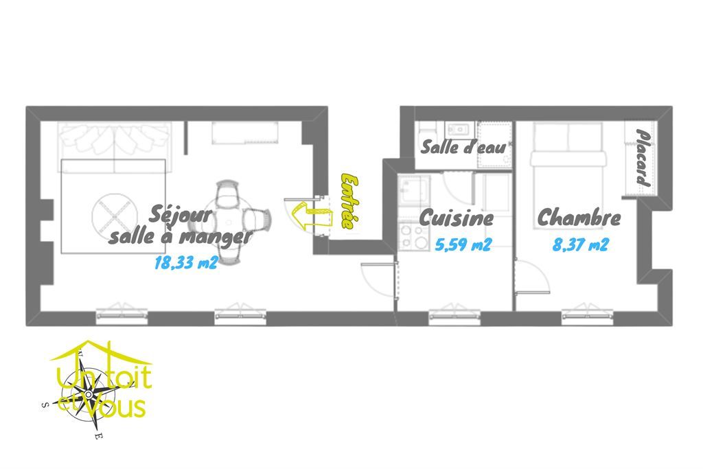 appartement 2 pièces en vente sur PARIS (75018)