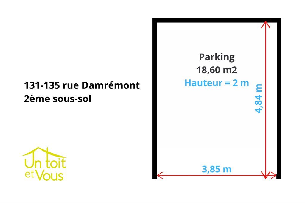 parking intérieur en location sur PARIS (75018)