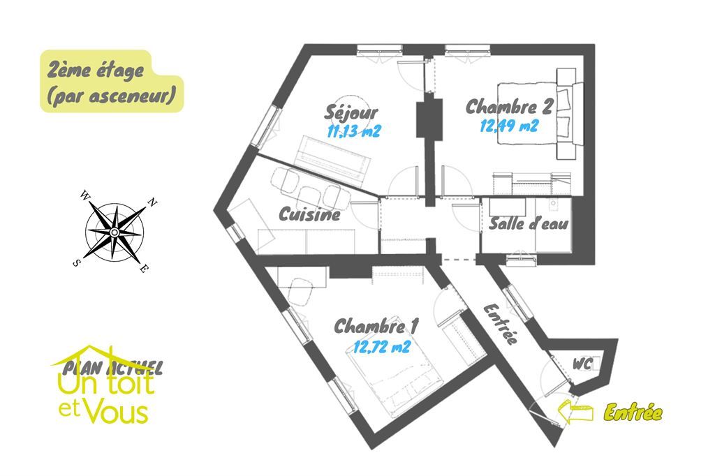 appartement 3 pièces en vente sur PARIS (75018)