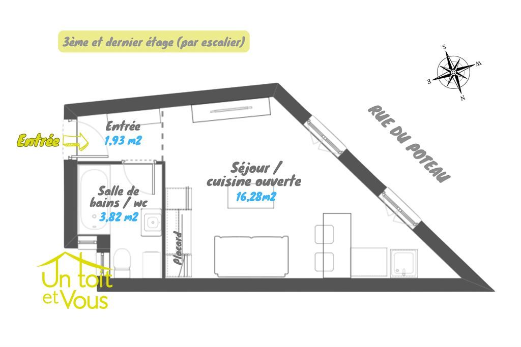 appartement 1 pièce en vente sur PARIS (75018)
