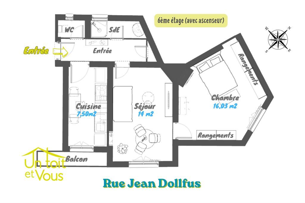 appartement 2 pièces en vente sur PARIS (75018)